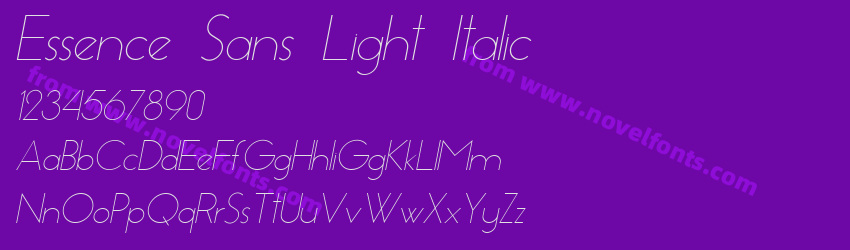 Essence Sans Light ItalicPreview Essence Sans Light ItalicPreview