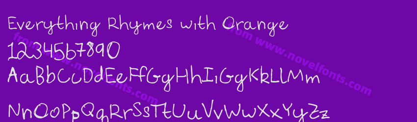 Everything Rhymes with OrangePreview Everything Rhymes with OrangePreview
