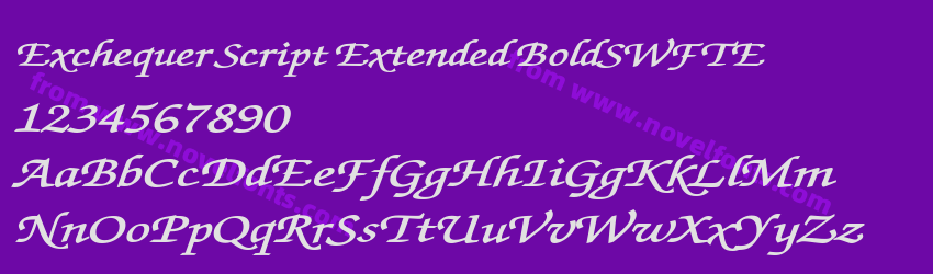 Exchequer Script Extended BoldSWFTEPreview Exchequer Script Extended BoldSWFTEPreview