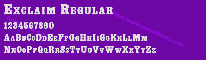 Exclaim RegularPreview Exclaim RegularPreview