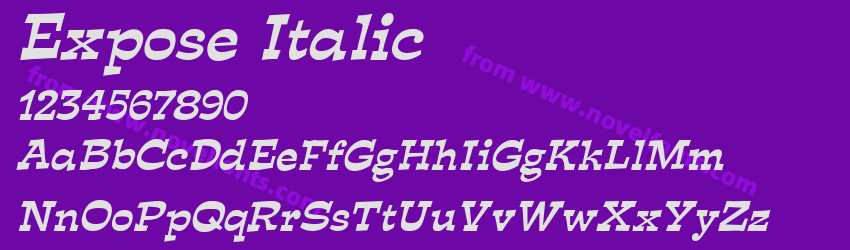 Expose ItalicPreview Expose ItalicPreview