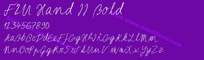 F2U Hand II BoldPreview F2U Hand II BoldPreview