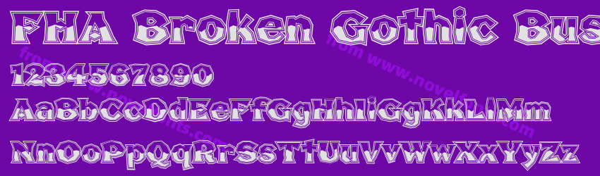 FHA Broken Gothic BustedPreview FHA Broken Gothic BustedPreview