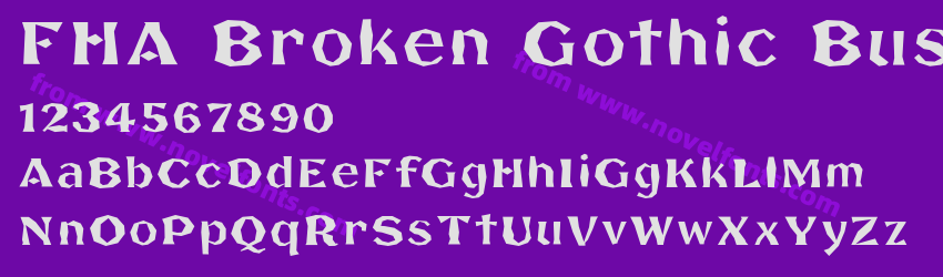 FHA Broken Gothic BustedAPreview FHA Broken Gothic BustedAPreview