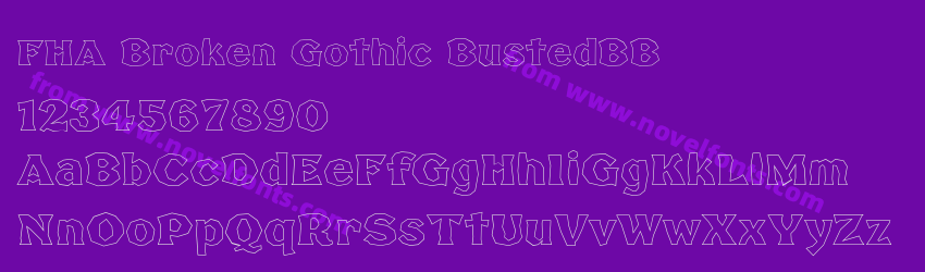 FHA Broken Gothic BustedBBPreview FHA Broken Gothic BustedBBPreview