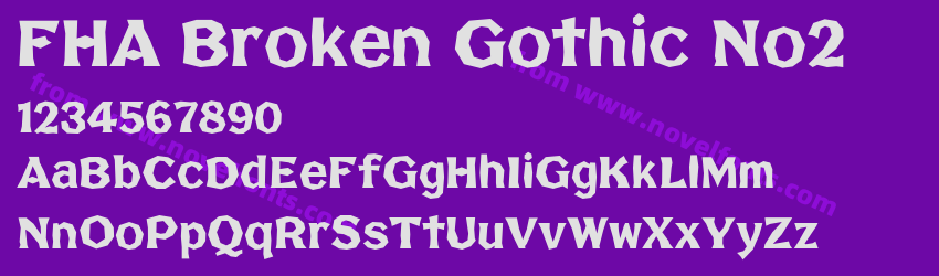 FHA Broken Gothic No2Preview FHA Broken Gothic No2Preview