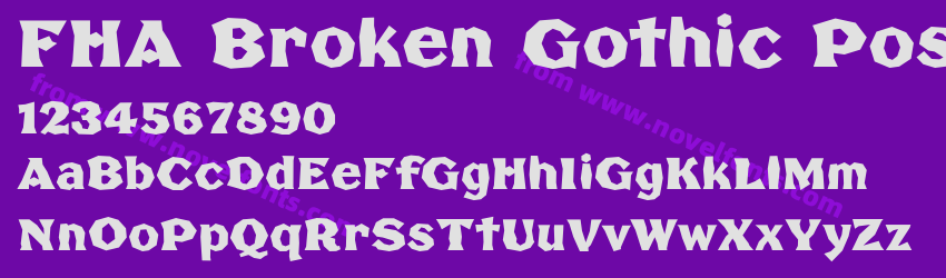 FHA Broken Gothic PosterPreview