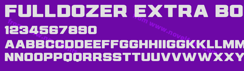 FULLDOZER Extra BoldPreview FULLDOZER Extra BoldPreview