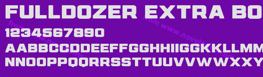 FULLDOZER Extra BoldPreview FULLDOZER Extra BoldPreview