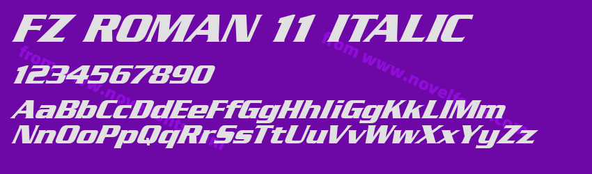 FZ ROMAN 11 ITALICPreview FZ ROMAN 11 ITALICPreview