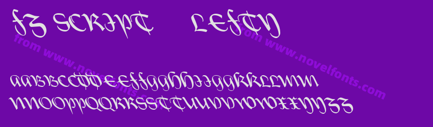 FZ SCRIPT 19 LEFTYPreview FZ SCRIPT 19 LEFTYPreview
