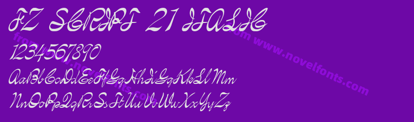 FZ SCRIPT 21 ITALICPreview FZ SCRIPT 21 ITALICPreview