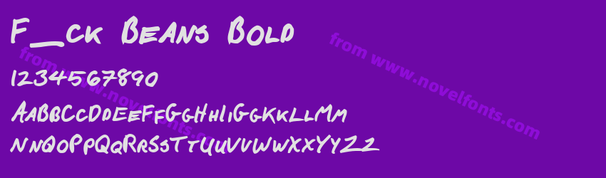 F_ck Beans BoldPreview F_ck Beans BoldPreview