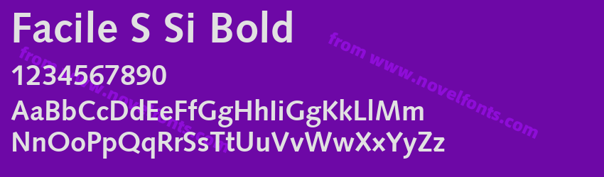 Facile S Si BoldPreview Facile S Si BoldPreview