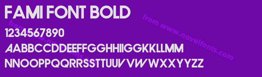 Fami Font BoldPreview Fami Font BoldPreview