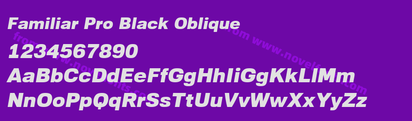 Familiar Pro Black ObliquePreview Familiar Pro Black ObliquePreview