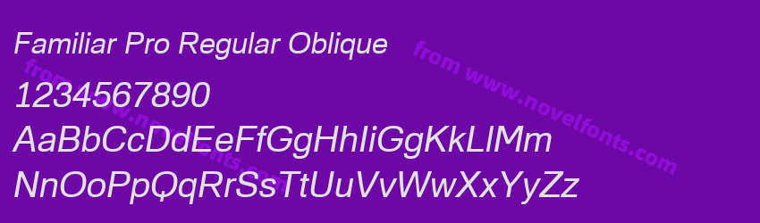 Familiar Pro Regular ObliquePreview Familiar Pro Regular ObliquePreview