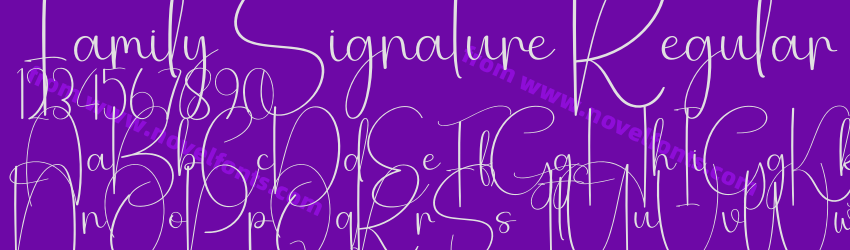 Family Signature RegularPreview Family Signature RegularPreview