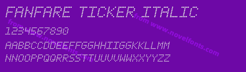 Fanfare Ticker ItalicPreview Fanfare Ticker ItalicPreview