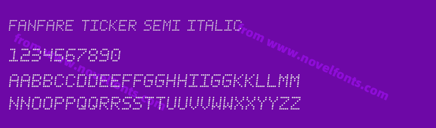 Fanfare Ticker Semi ItalicPreview Fanfare Ticker Semi ItalicPreview