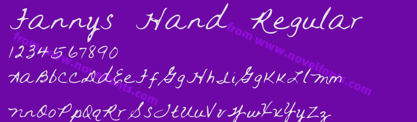 Fannys Hand RegularPreview Fannys Hand RegularPreview