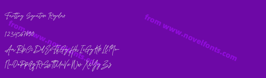 Fantting Signature RegularPreview Fantting Signature RegularPreview