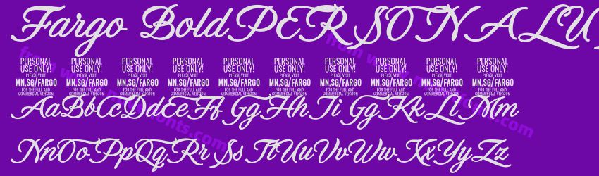Fargo BoldPERSONALUSEPreview Fargo BoldPERSONALUSEPreview