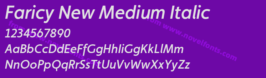 Faricy New Medium ItalicPreview Faricy New Medium ItalicPreview