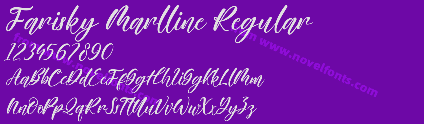 Farisky Marlline RegularPreview Farisky Marlline RegularPreview