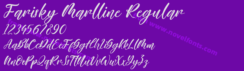 Farisky Marlline RegularPreview Farisky Marlline RegularPreview
