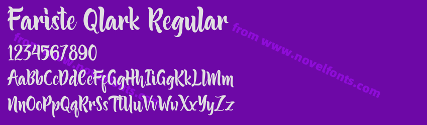 Fariste Qlark RegularPreview Fariste Qlark RegularPreview