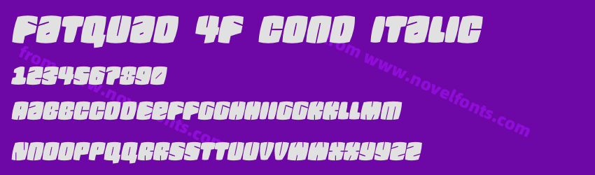 Fatquad 4F Cond ItalicPreview Fatquad 4F Cond ItalicPreview