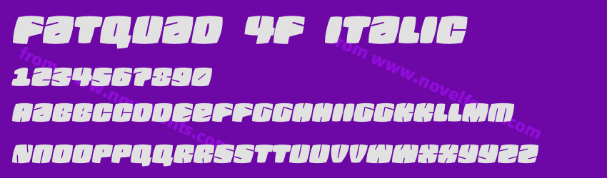 Fatquad 4F ItalicPreview Fatquad 4F ItalicPreview