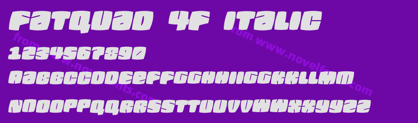 Fatquad 4F ItalicPreview Fatquad 4F ItalicPreview