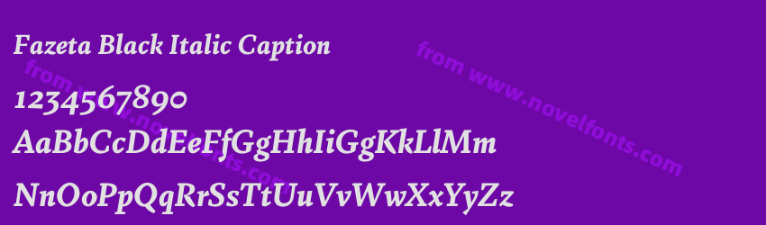 Fazeta Black Italic CaptionPreview Fazeta Black Italic CaptionPreview