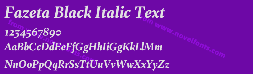 Fazeta Black Italic TextPreview Fazeta Black Italic TextPreview