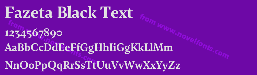 Fazeta Black TextPreview Fazeta Black TextPreview