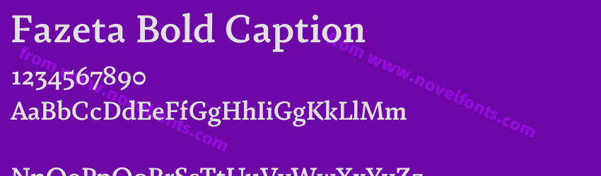 Fazeta Bold CaptionPreview Fazeta Bold CaptionPreview