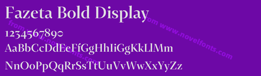 Fazeta Bold DisplayPreview Fazeta Bold DisplayPreview