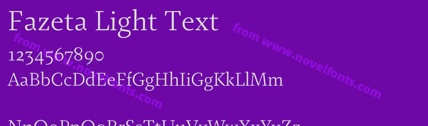 Fazeta Light TextPreview Fazeta Light TextPreview