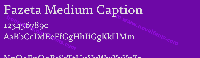 Fazeta Medium CaptionPreview Fazeta Medium CaptionPreview