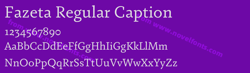 Fazeta Regular CaptionPreview Fazeta Regular CaptionPreview