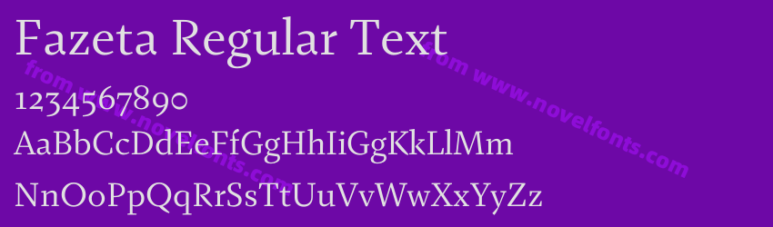 Fazeta Regular TextPreview Fazeta Regular TextPreview