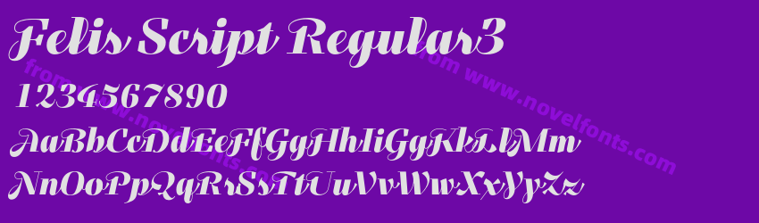 Felis Script Regular3Preview Felis Script Regular3Preview
