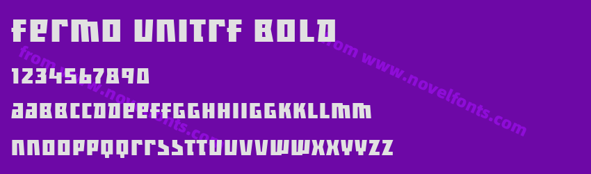 Fermo UniTRF BoldPreview Fermo UniTRF BoldPreview