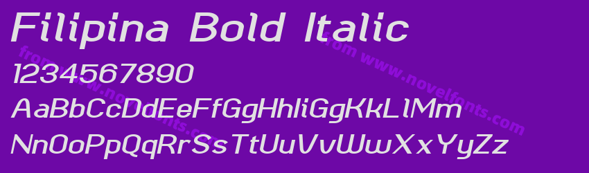Filipina Bold ItalicPreview Filipina Bold ItalicPreview