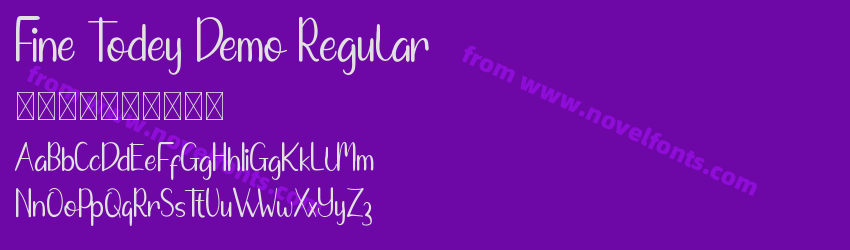 Fine Todey Demo RegularPreview Fine Todey Demo RegularPreview