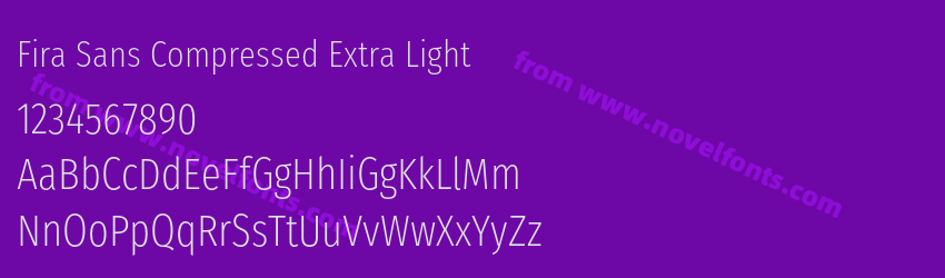 Fira Sans Compressed Extra LightPreview Fira Sans Compressed Extra LightPreview