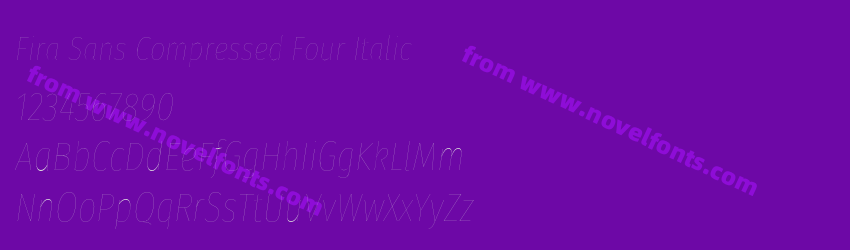 Fira Sans Compressed Four ItalicPreview Fira Sans Compressed Four ItalicPreview