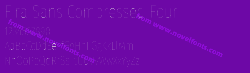 Fira Sans Compressed FourPreview Fira Sans Compressed FourPreview